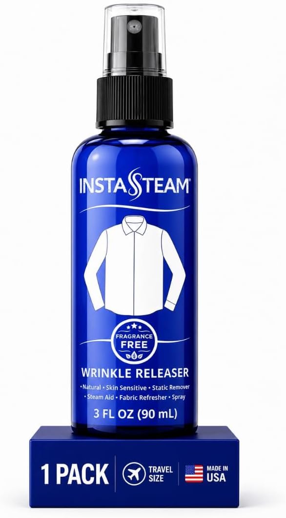 InstaSteam Anti-Static Wrinkle Releaser Spray Travel Size - Unscented