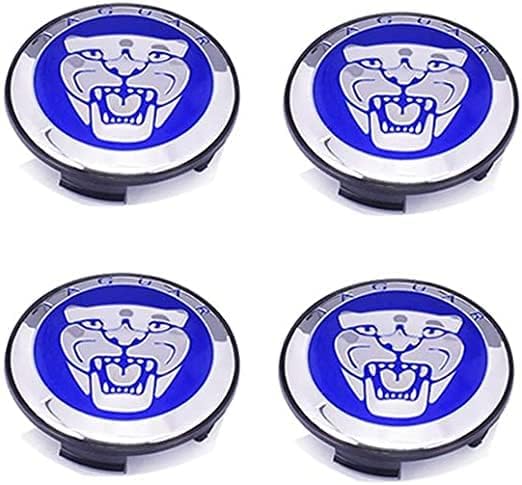 4PCS 57mm Wheel Centre Cap for Jaguar XF XJ-S XJ-6 X-Type XE S-Type F-Pace F-Type XK8 XK XKR XFR Hub Cap for Car Auto Styling Wheel Trim Badge Emblem,C