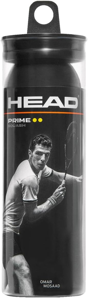 HEAD Prime Squash Balls, 3 Balls, Black