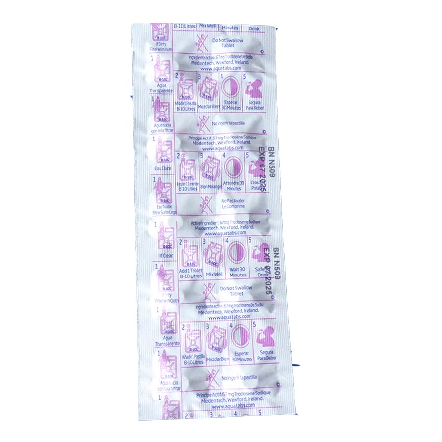 Water Purification 1 Tablet Treats 8-10 Litres Safer Drinking Water x 400