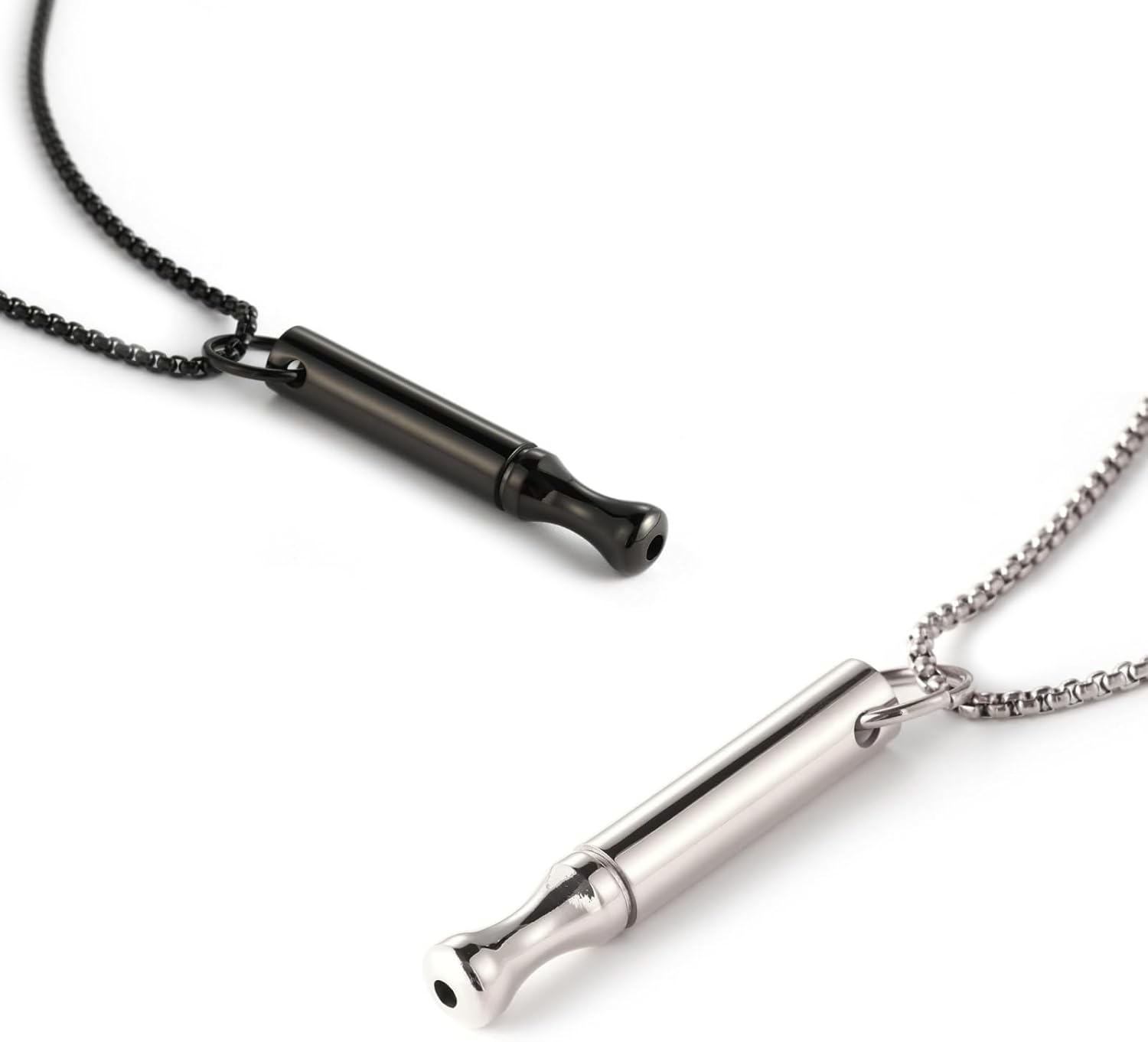 2Pcs Breathing Necklace for Anxiety Relief Breathlink Quit Smoking Vaping Necklace Stop Smoking Aids Fidget Necklace for Smoking Cessation Fum Vaporless Smokeless Inhaler for Adult Women Men