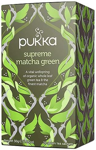 Pukka Teas Organic Supreme Matcha Green - 20 Teabags x 4 Pack