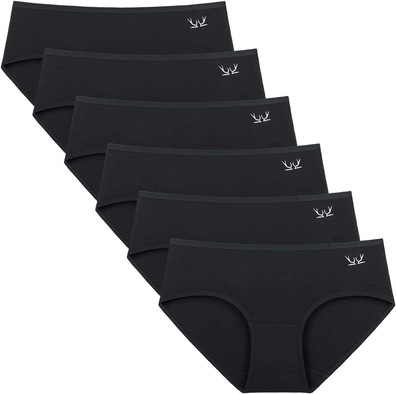 Cholewy Womens Underwear Multipack - Soft and Stretchy Ladies Knickers Comfortable Cotton Pants for Women, Ideal for Daily Wear (Pack of 6)