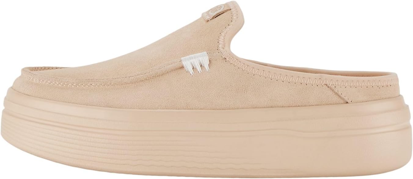 HEYDUDE Women's Austin Lift Platform Mule | Suede Slip On Shoe