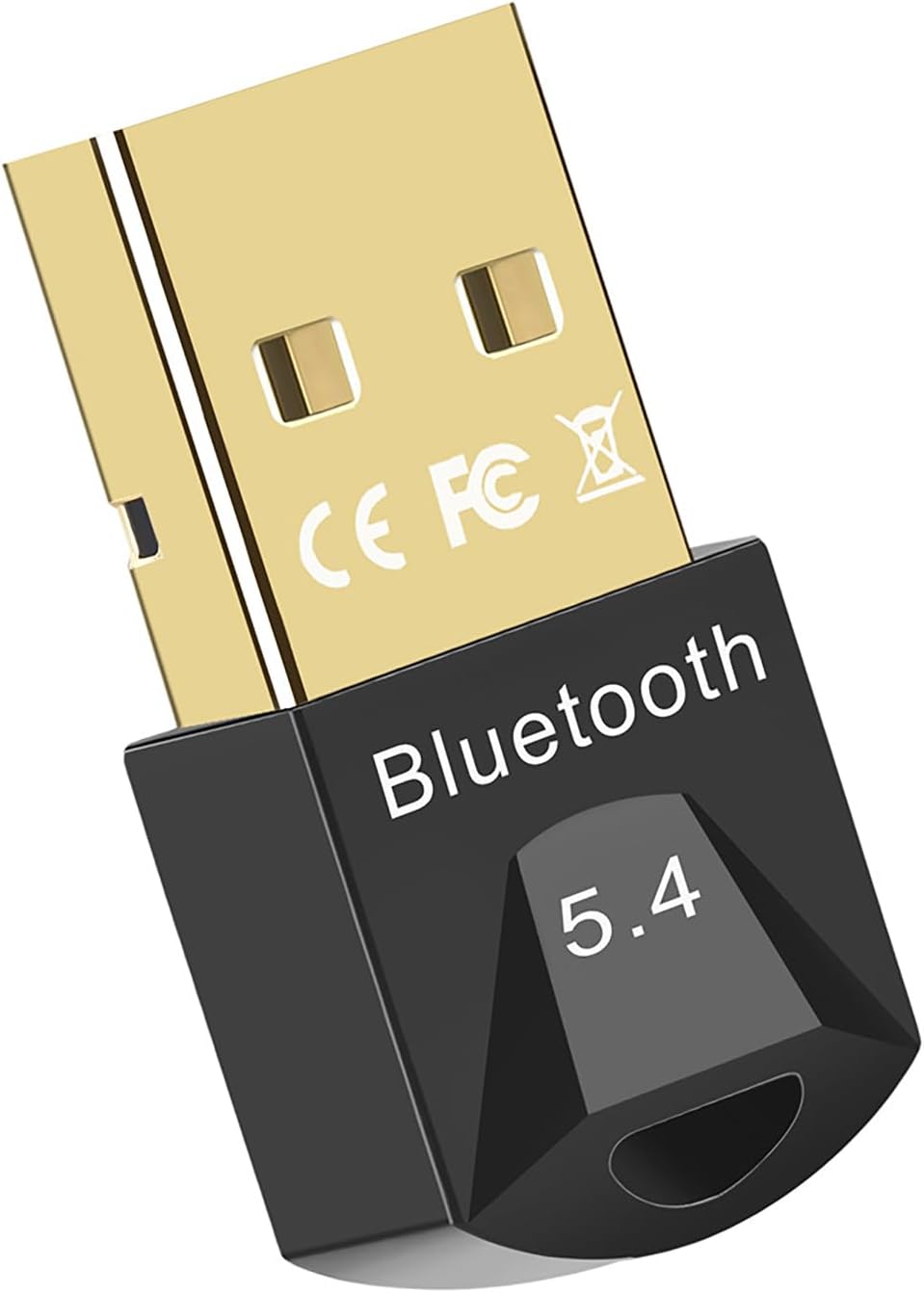 iLamvie Bluetooth 5.4 adapter, Bluetooth stick, Bluetooth adapter dongle, Bluetooth stick for PC, low latency, plug and play, suitable for Windows 7/10/8.1/11 (black)