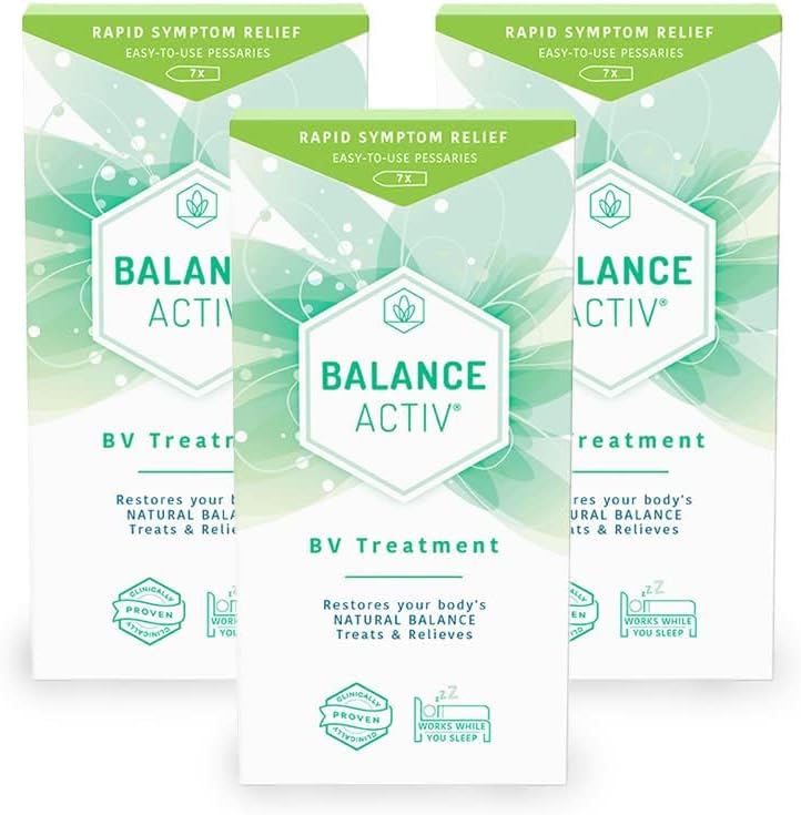 Balance Activ BV Pessaries, Bacterial Vaginosis Treatment for Women, Works Naturally to Rapidly Relieve Symptoms of Unpleasant Odour, Discomfort & Discharge, 3 Pack