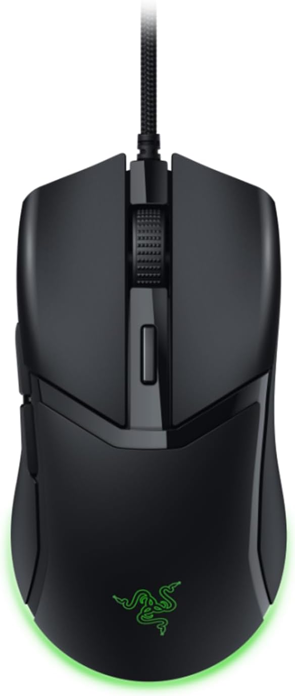 Razer Cobra - Lightweight Wired Gaming Mouse Chroma RGB (57g Lightweight Design, Optical Mouse Switches Gen-3, Chroma Lighting with Gradient Underglow, Precise Sensor Adjustments) Black