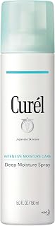 Curel Japanese Skin Care Deep Moisture Spray, Spray on Moisturizer for Dry Skin, Face Hydrating Spray with Ceramides, 5 Oz