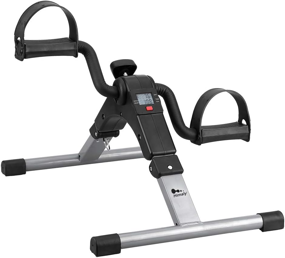 himaly Mini Exercise Bike Portable Pedal Exerciser Gym Fitness for Leg Arm