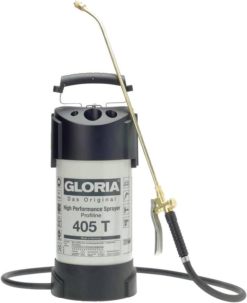 GLORIA Steel Pressure Sprayer 405 T Profiline | 5 L Coated Steel Tank