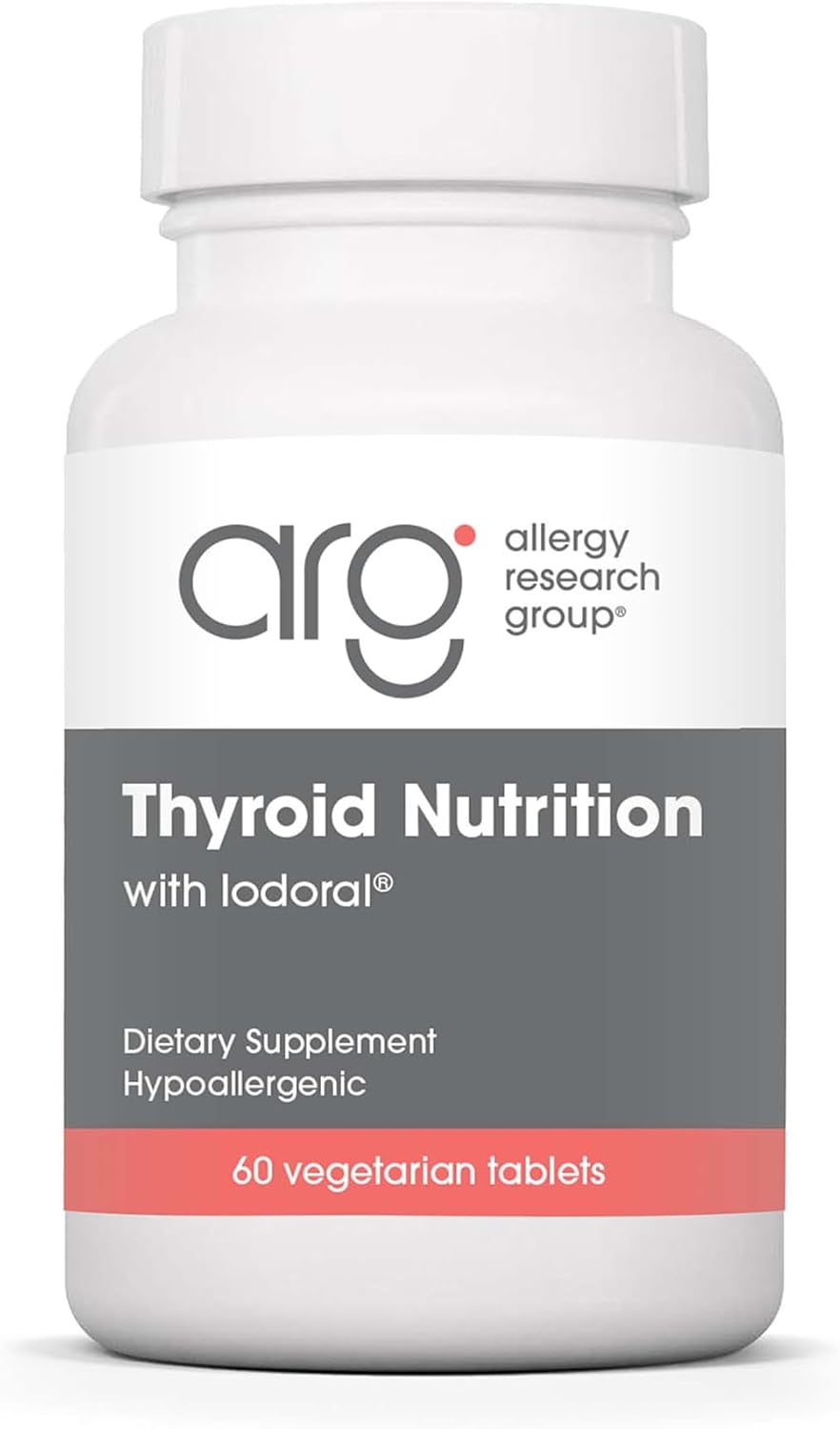 Allergy Research Group Thyroid Nutrition with Iodoral - Thyroid Support for Men & Women, Thyroid Complex Supplement, Thyroid Health, Iodine - 60 Count