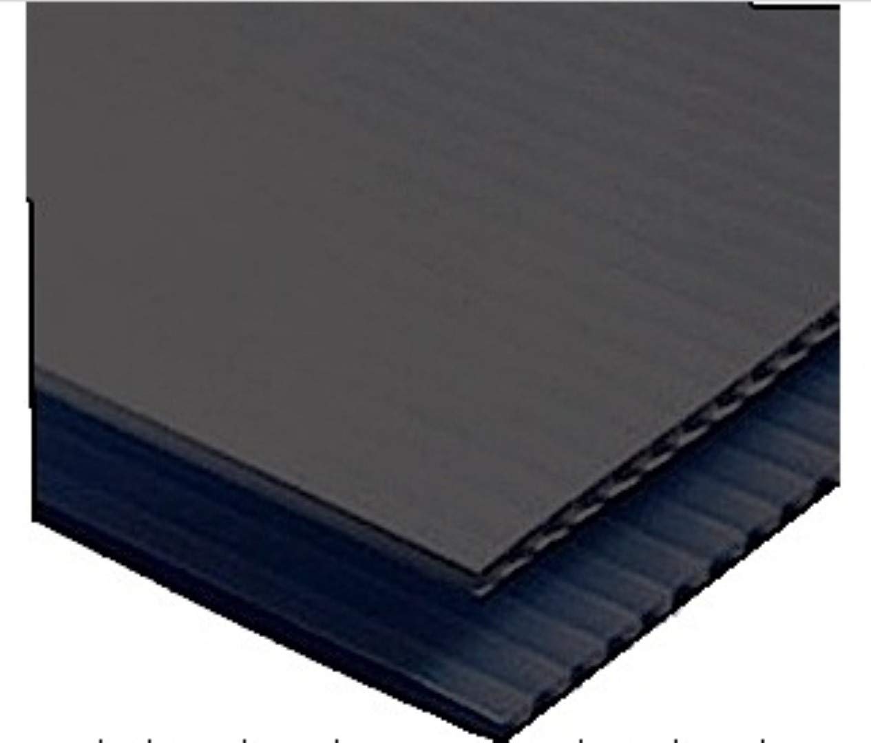 FO Ltd Building Supplies Black Correx Sheet, 2mm, 2400x1200mm, Pack of 6