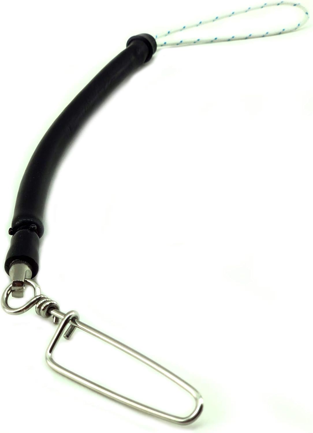 SPEARFISHING WORLD 3/8" Bungee/Shock Cord for Speargun Shooting Line with Stainless Steel Swivel Snapclip or Pigtail (Snapclip 2-Pack)