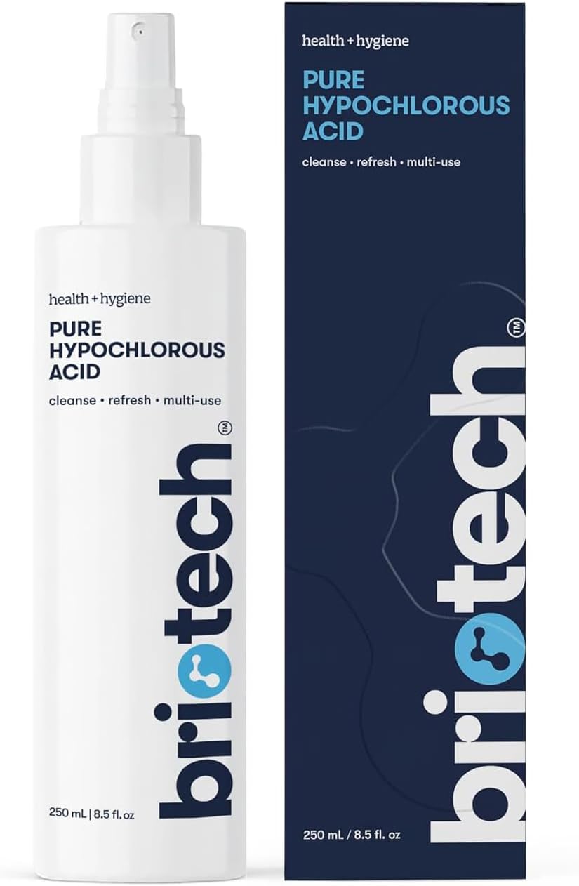 BRIOTECH Pure Hypochlorous Acid Spray and Cleanser, Original, 8.5 fl oz