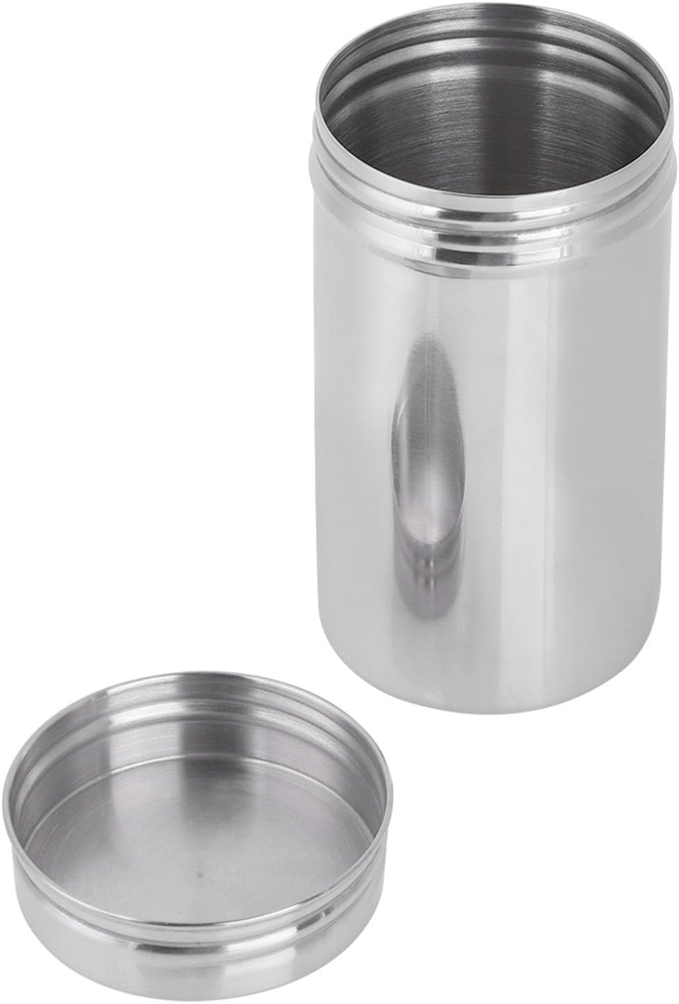 304 Stainless Steel Sealed Storage Jar Portable Tea Coffee Beans Container Moisture Proof and Antibacterial Food Jars Canisters(L)