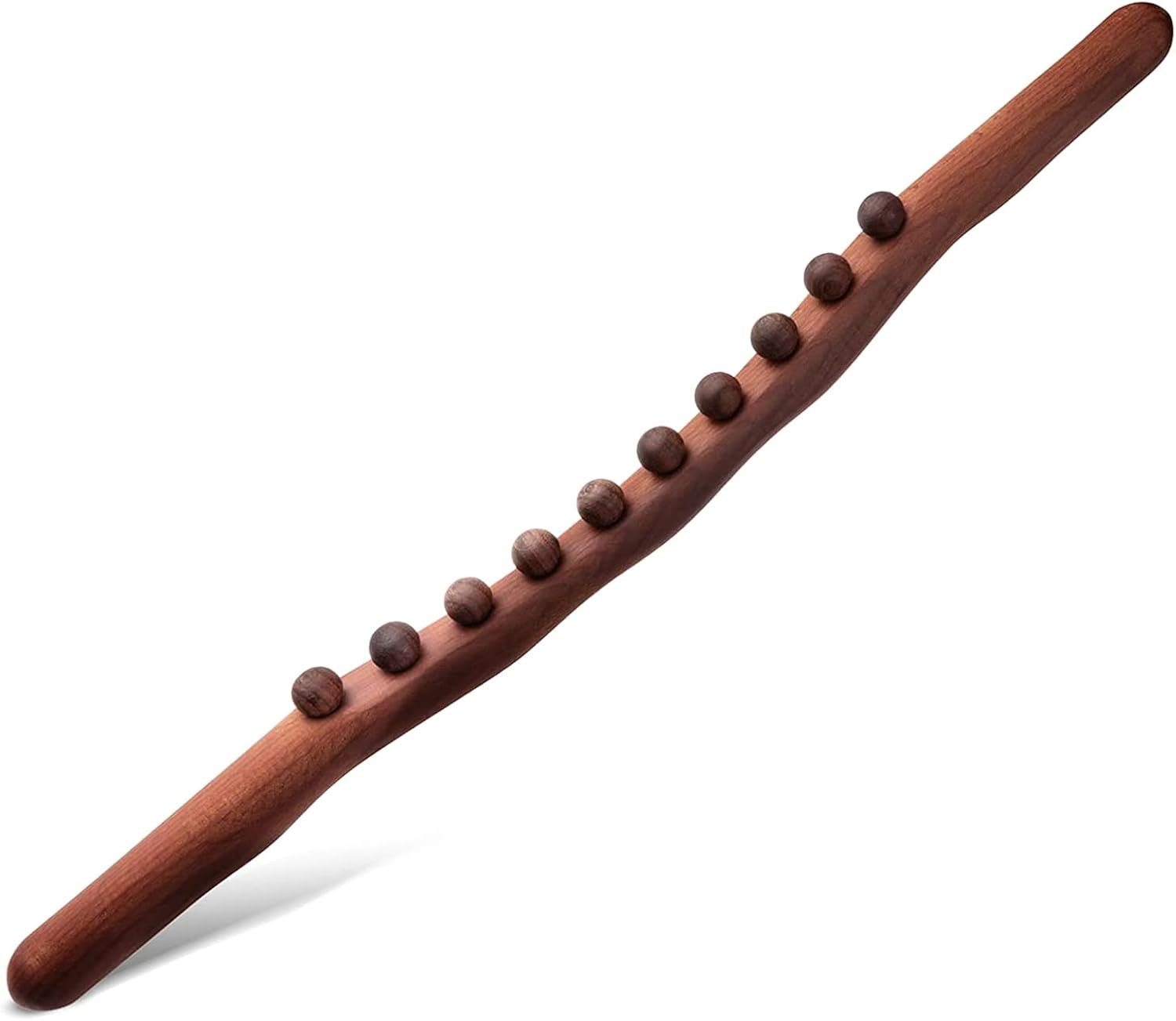 TRITAM 10 Beads Guasha Scraping Stick Wooden Massage Tools for Neck and Back Pain Stomach Body Shaping Anticellulite Leg