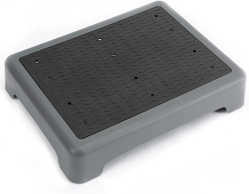 StrongTek One Step Stool, 3.4" Height Half Step with Non-Slip Surface, Wide Base, Supports 350 lbs, Mobility Step for Seniors and Adults, Ideal for Indoor and Outdoor Entryways, Patios, and Bathrooms