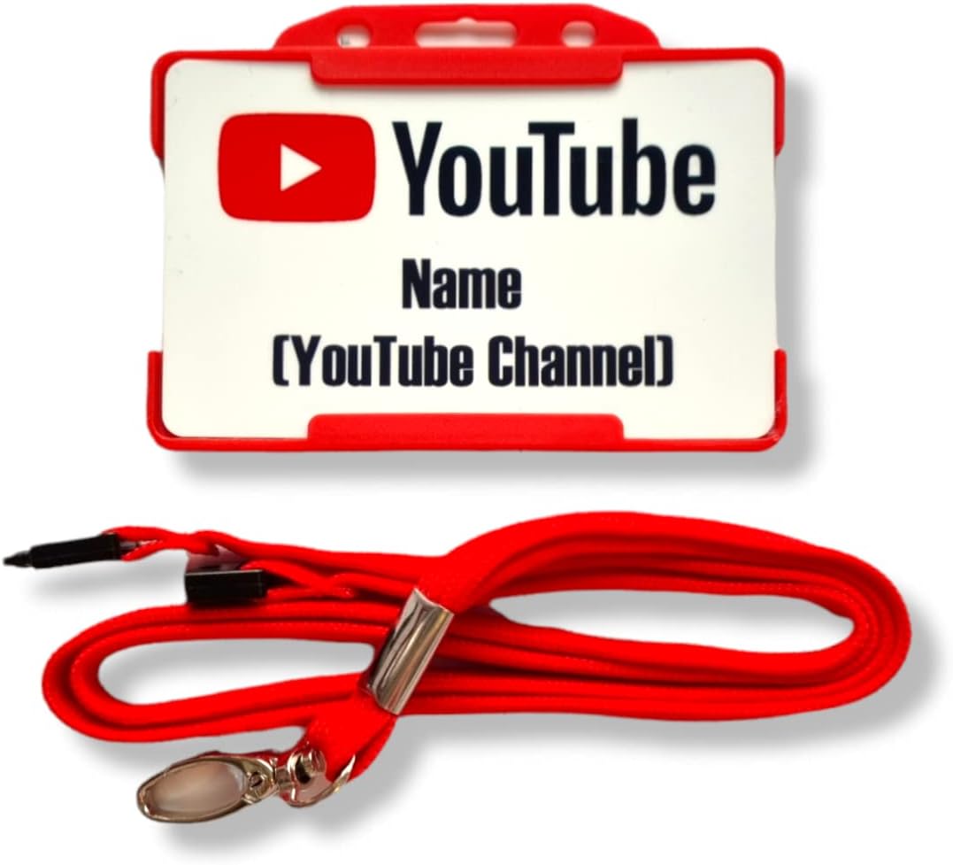 YouTube Novelty ID Card - YouTuber - YouTube Accessories - YouTube Channel