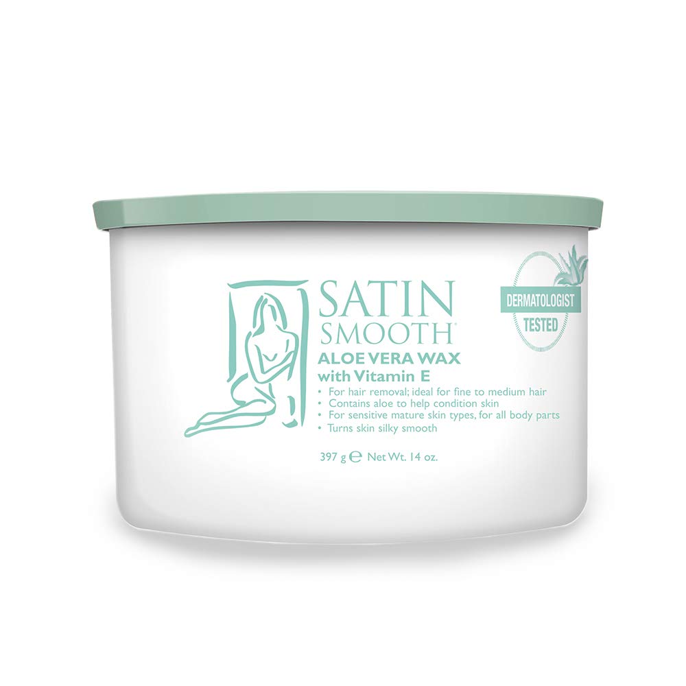 Satin Smooth Aloe Vera Hair Removal Wax 14oz.