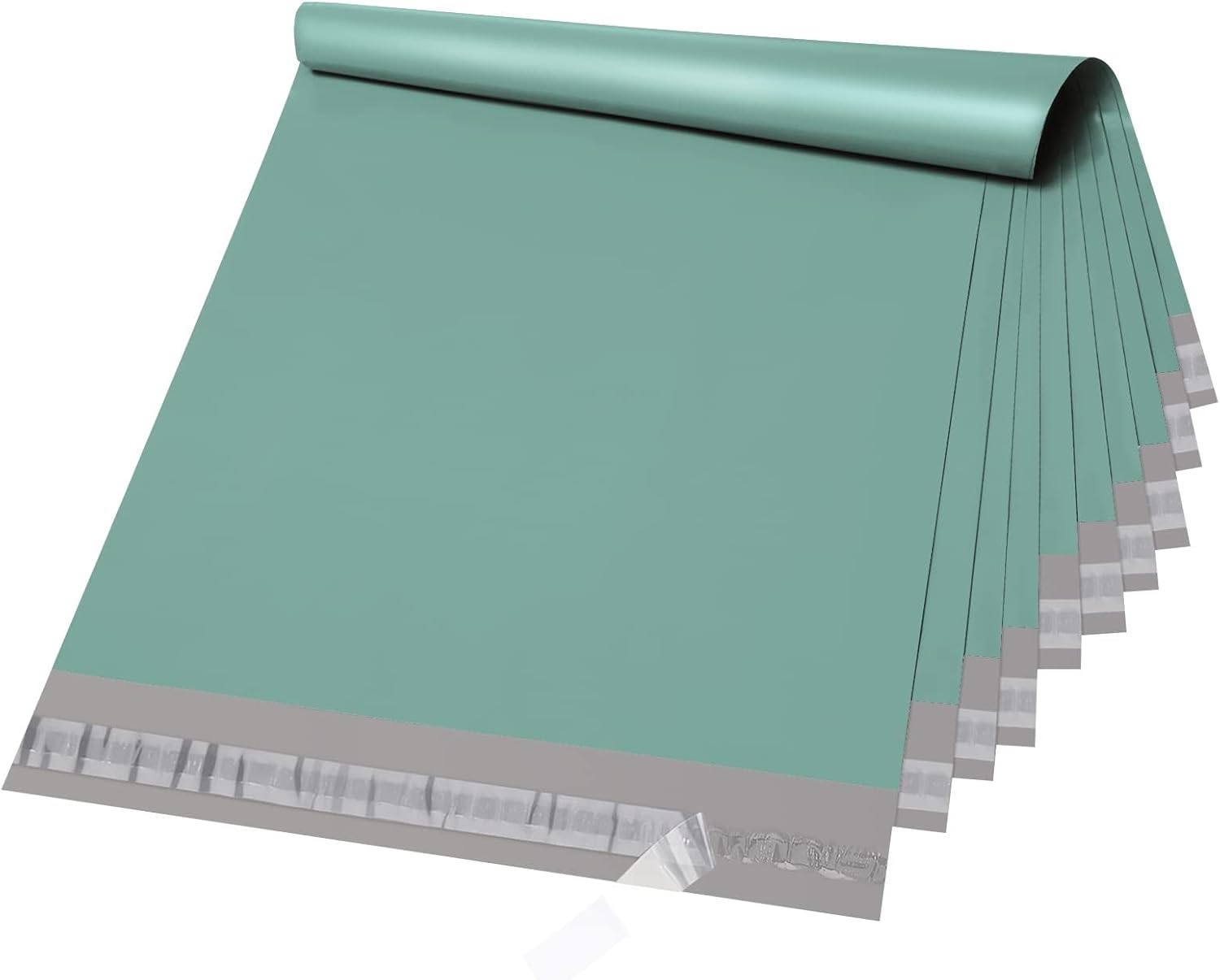 Metronic Large Poly Mailers 14.5x19 50PC, Waterproof Shipping Bags for Clothing, Tear-resistant Shipping Supplies for Small Business, Strong Ahensive Self Seal Mailing envelopes in Grayed Jade Green
