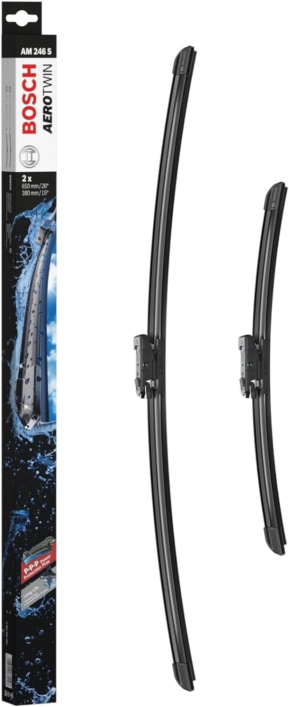Bosch Aerotwin AM 246 S Front Windscreen Wipers, 2 Blades, 650 mm / 380 mm