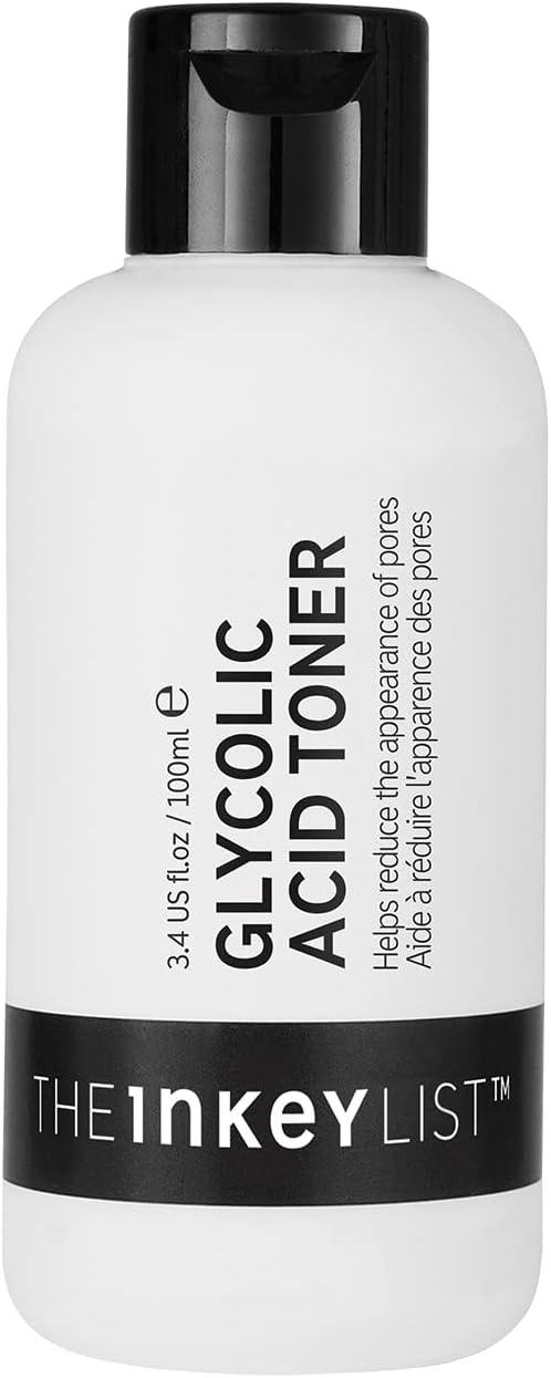 The INKEY List 10% Glycolic Acid Toner 3.4 Fl Oz, Includes Witch Hazel, Pore Minimising Toner, Brightens Skin, Vegan Friendly, Suitable for Normal/Oily Skin