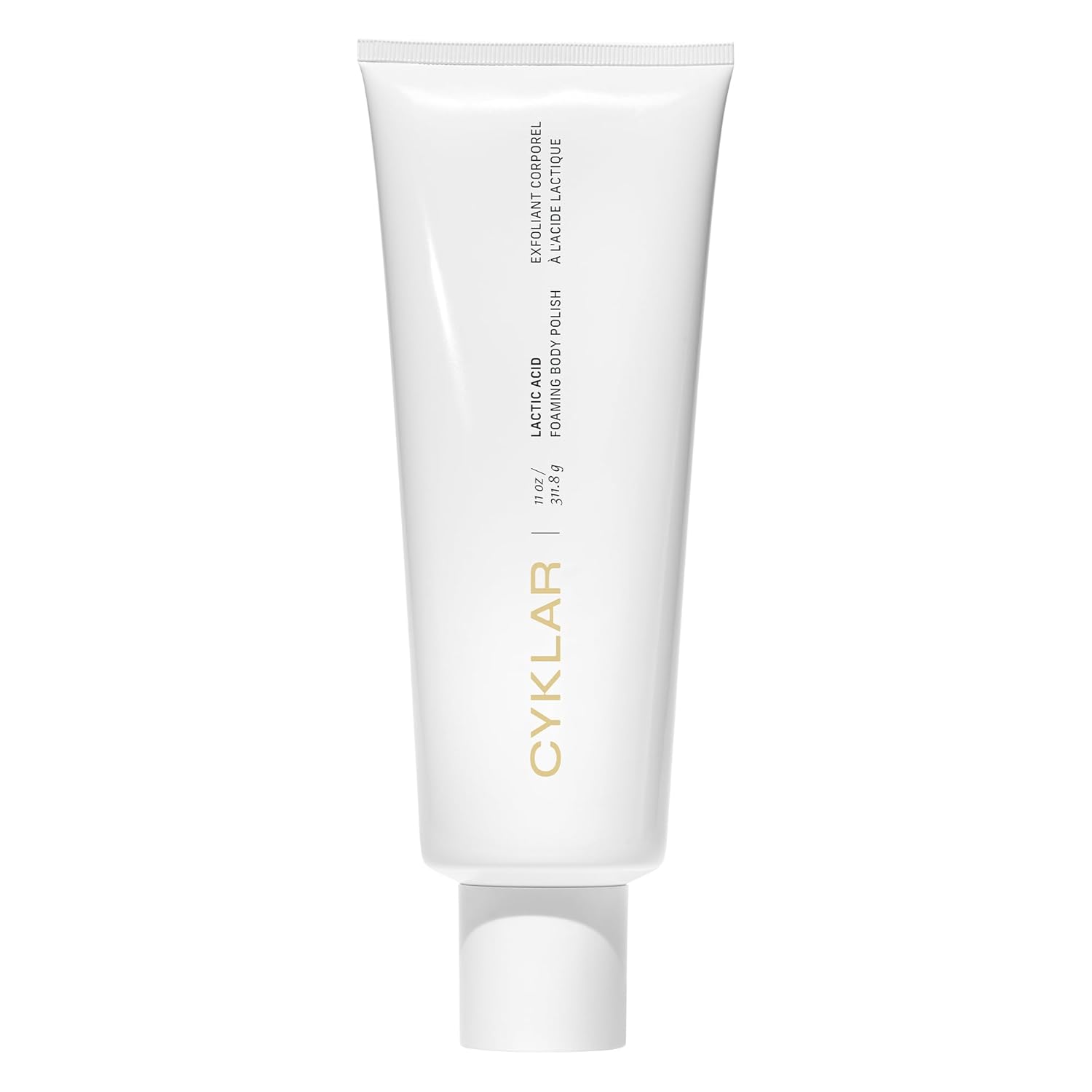 Cyklar Lactic Acid Body Polish – Chemical Exfoliator with AHAs & Volcanic Pumice – Added Glycerin for Skin Hydration – Fragrance-Free, 11 fl oz