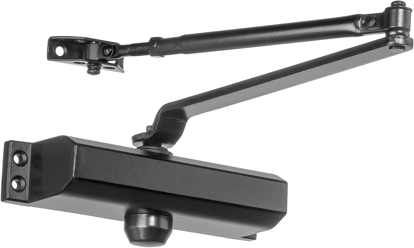 Dynasty Hardware Door Closer, Commercial Hydraulic Closer, Self-Closing, Spring Size 3, ADA Compliant, Surface Mount, Sprayed Duronotic Bronze, Series 3000