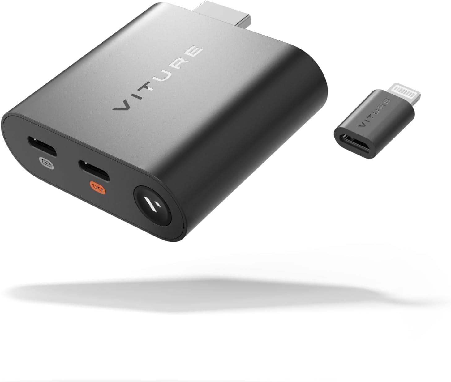 VITURE HDMI XR Adapter for iPhone 14 & Earlier Models, Enabling MultiScreen/Enhanced 3DoF/VR Videos, 2.8 Hours Battery Life, Charge While Playing, Direct Play on PS/Xbx/Gaming Consoles