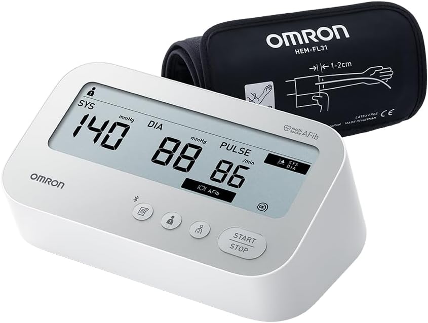 OMRON X4 Connect AFib Upper Arm Blood Pressure Monitor with Bluetooth