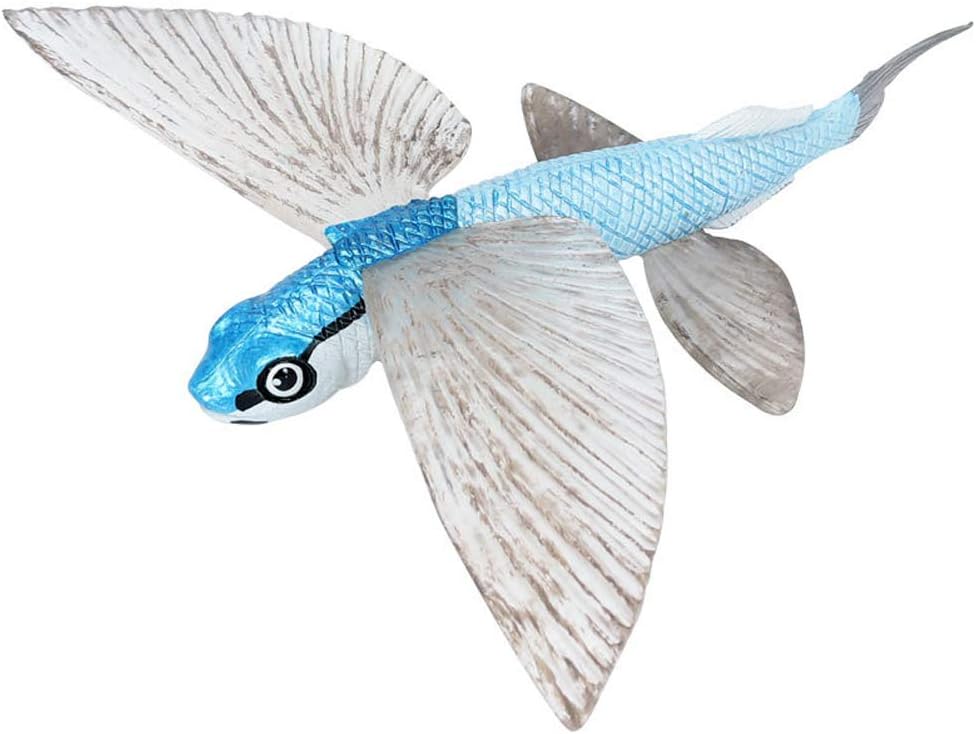 FLORMOON Animal Figures Realistic Flying Fish Plastic Early Educational Toys Cupcake Topper Party Gift for Kids 3+ Year Old…
