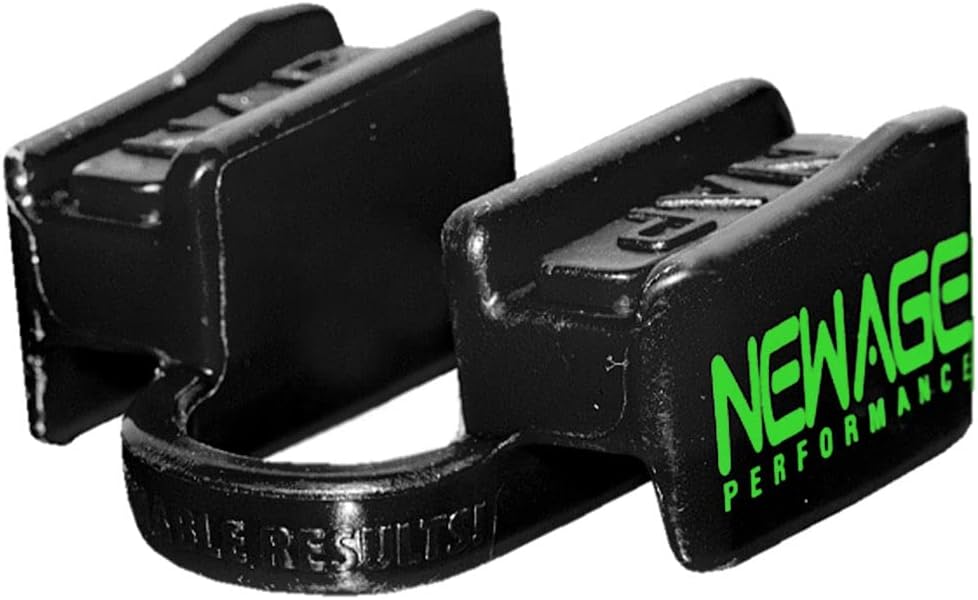 New Age Performance 6DS Weightlifting Mouthpiece, Increase Strength & Reps for Lifting, Powerlifting, Strongmen, Bodybuilding, Calisthenics, Workout Accessory, Fitness Gear (Black)
