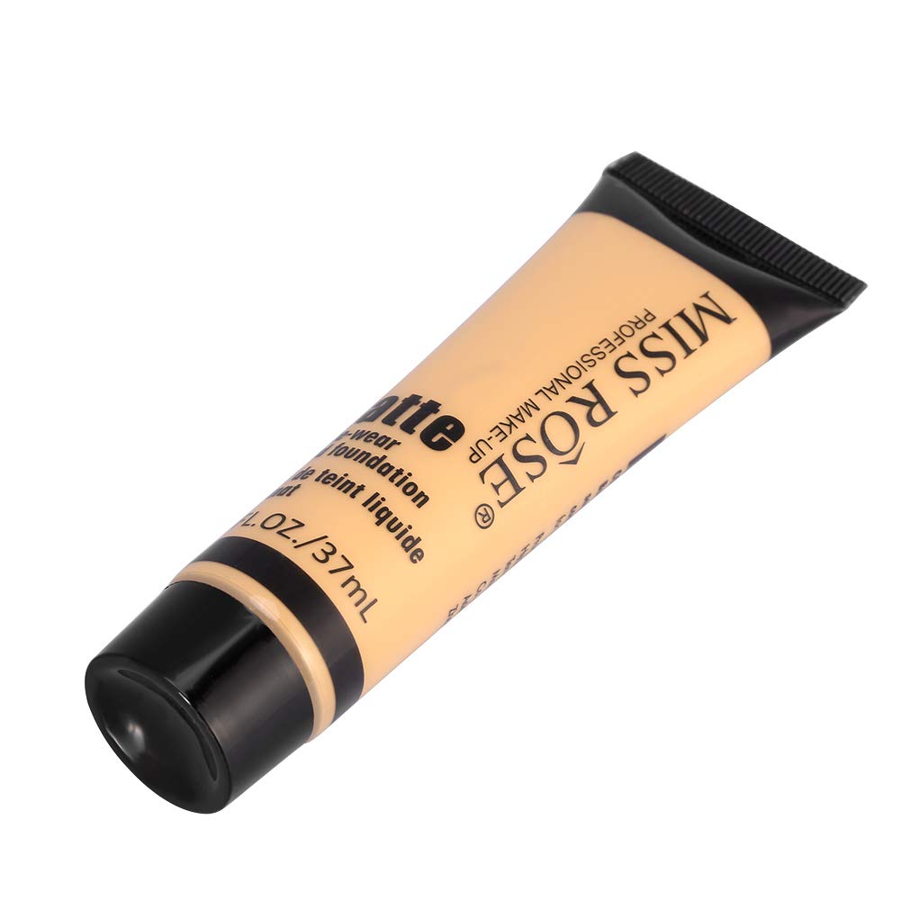 , Smooth Liquid Concealer Cream, Makeup Base Face Liquid Matte Wear Concealer Sun Block Cream(#5)