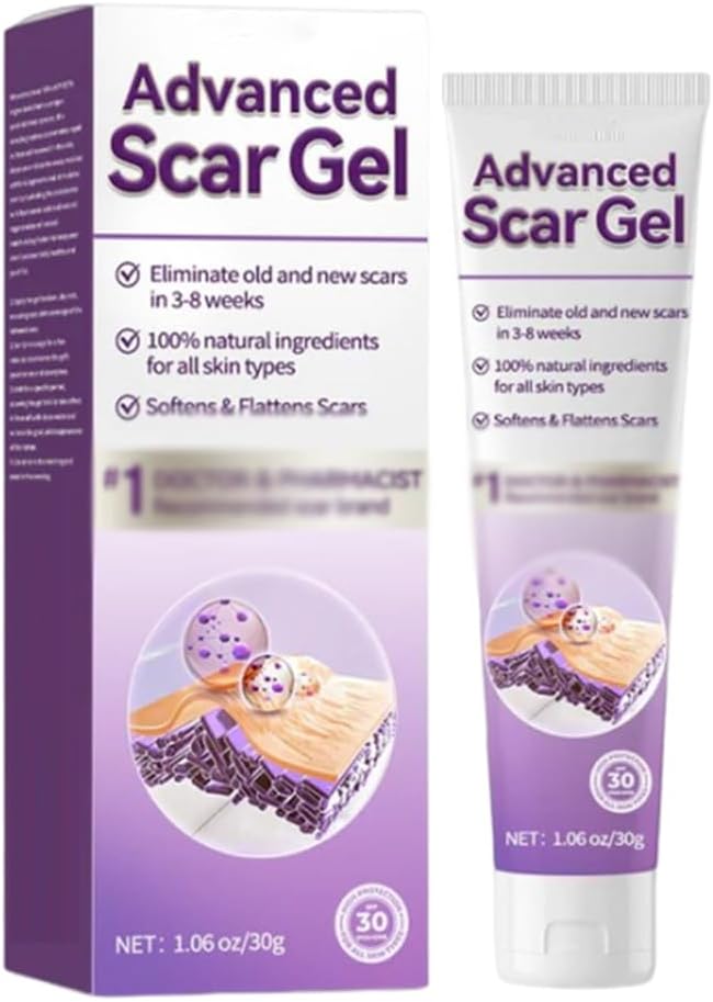 Advanced Scar Gel, Keloid Bump Removal, Scar Cream, Scar Removal Cream, Keloid Removal Cream, Keloid Bump Treatment, Scar Cream For Surgical Scars (1PCS)