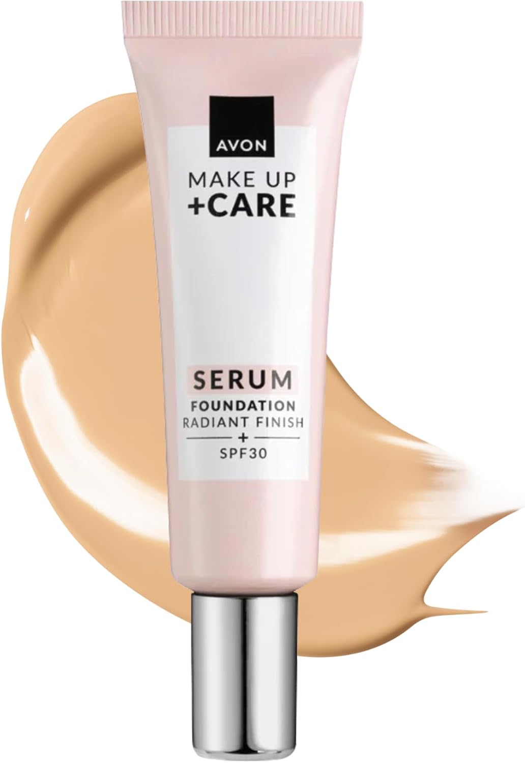 Avon Serum Foundation 30ml, SPF 30, Serum Infused Formula for Light-Medium Coverage, Locks in Moisture, Cruelty Free, Porcelain