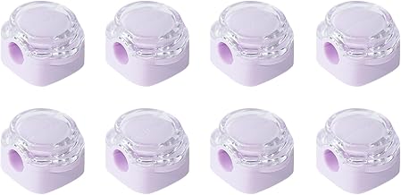 Magnetic Cable Organizer Set, 8 Pcs Easy Adhesion Desk & Wall Mount Holders for Mobile Phones and USB Cables, Perfect for Office, Kitchen, Car, and Bedside Use (Purple)
