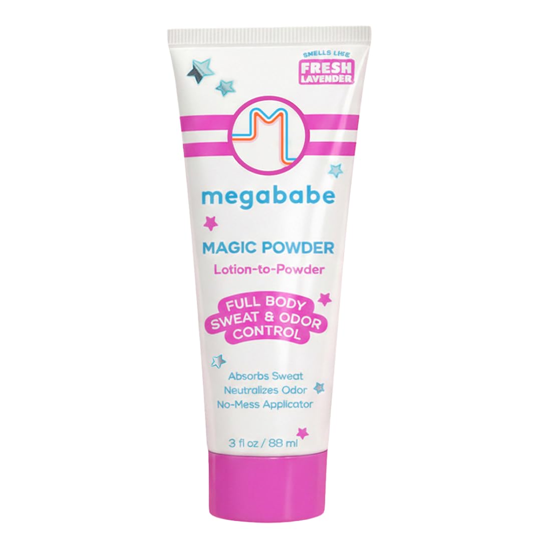 Megababe Magic Powder, Sweat & Odor Absorbing, Talc-Free, 3 fl oz