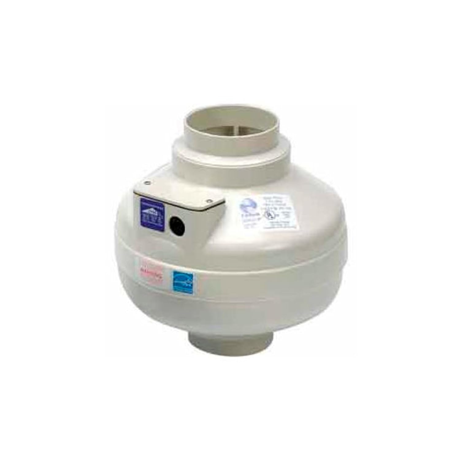 Fantech Inline Centrifugal Duct Fans, Molded Housing, 6"