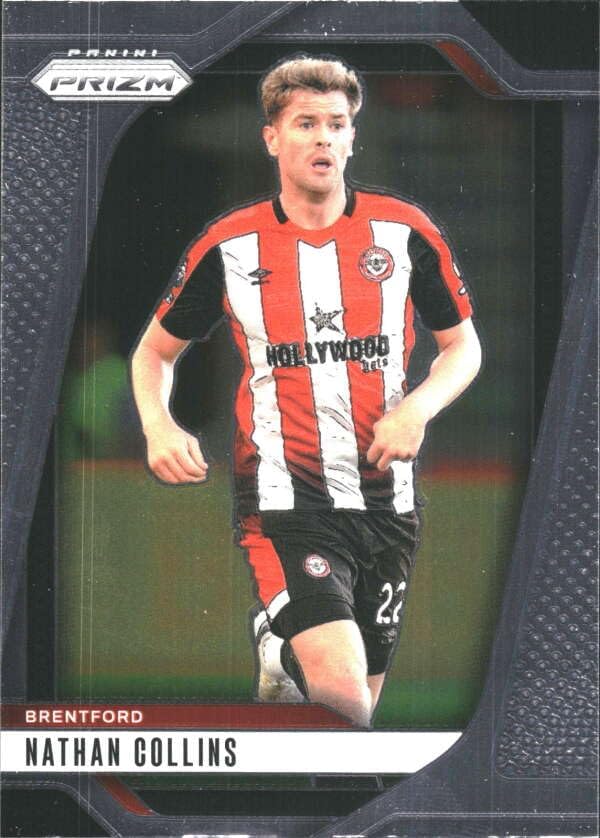2024-25 PANINI PRIZM PREMIER LEAGUE #244 NATHAN COLLINS BRENTFORD SOCCER OFFICIAL TRADING CARD OF SOCCER