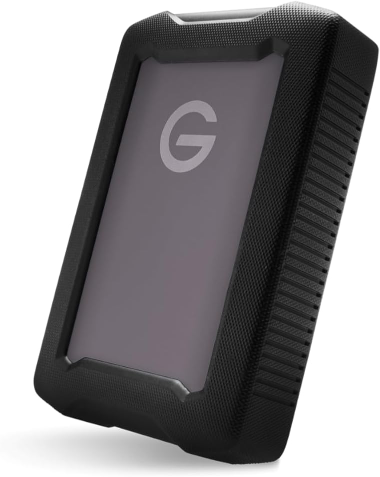 SanDisk Professional 6TB G-DRIVE ArmorATD, Dust, Drop, Shock and Water resistant, portable rugged external HDD, Up to 130MB/s, USB-C (5Gbps), USB 3.2 Gen 1, Thunderbolt 3