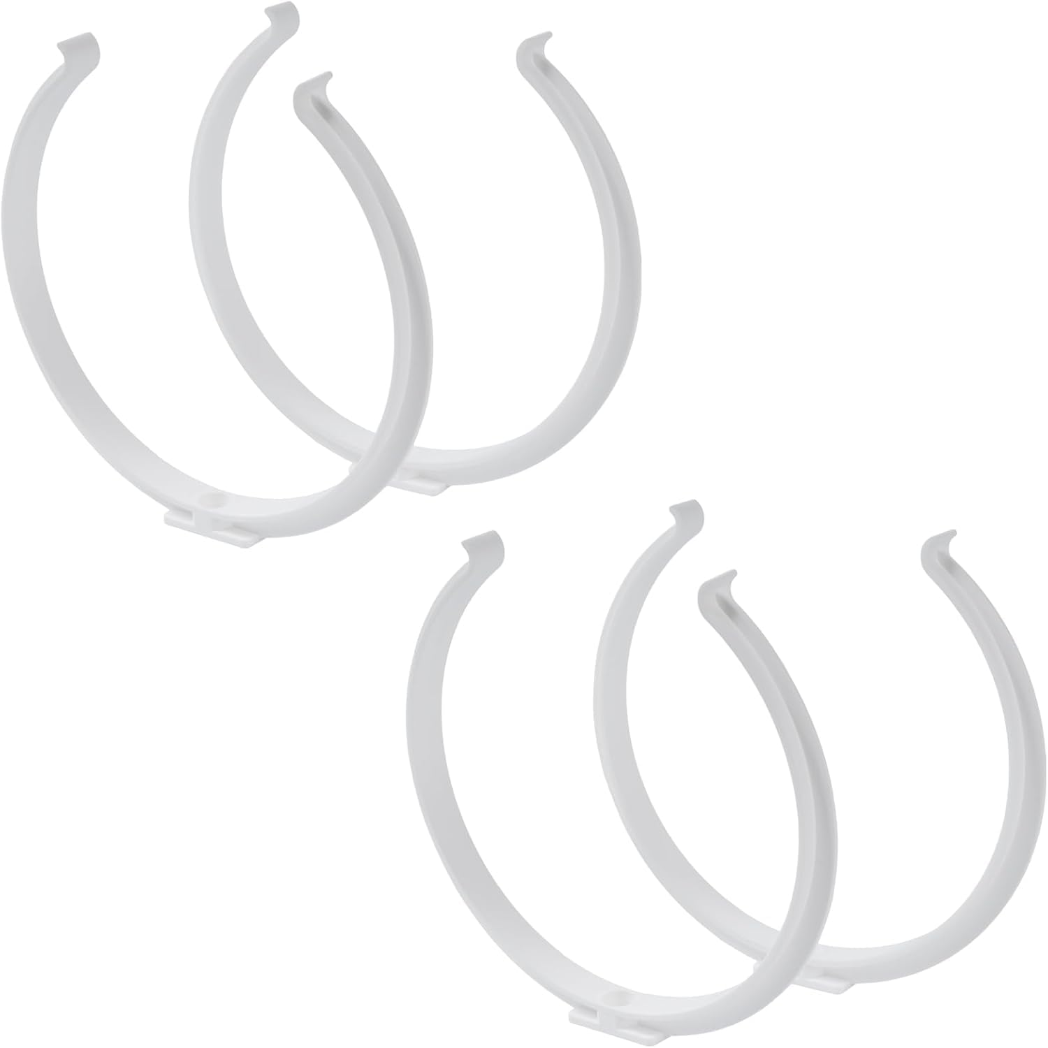 Repa Market 6" Inch Plastic Pipe Support Clamps for Round HVAC Ducts - 2-Pack / 4 Pieces - Walll and Ceiling Mount Brackets - Secure and Lightweight Mounting for Your Ventilation Systems