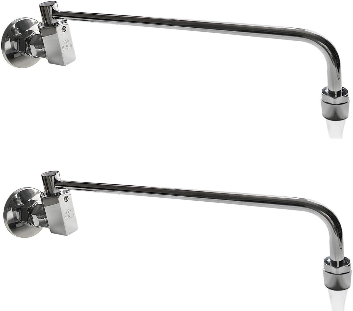 Sunrise Heavy Duty 12" Automatic Water Flow Swing Faucet for Commercial Grade Wok Range, Wall Mounted (2)
