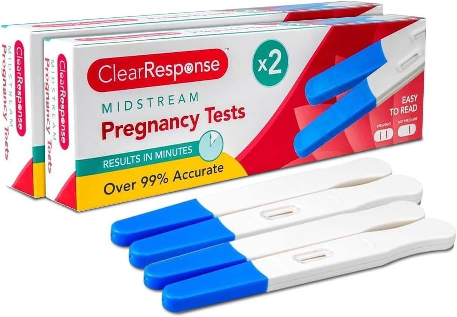 Pregnancy Test Kit Pack of 2 (Total 4 Kit) Early Detection with Over 99% Accurate Results Fast & Reliable Home Pregnancy Tests Easy-to-Use Tests for Women & Clear Results - Discreet Packaging