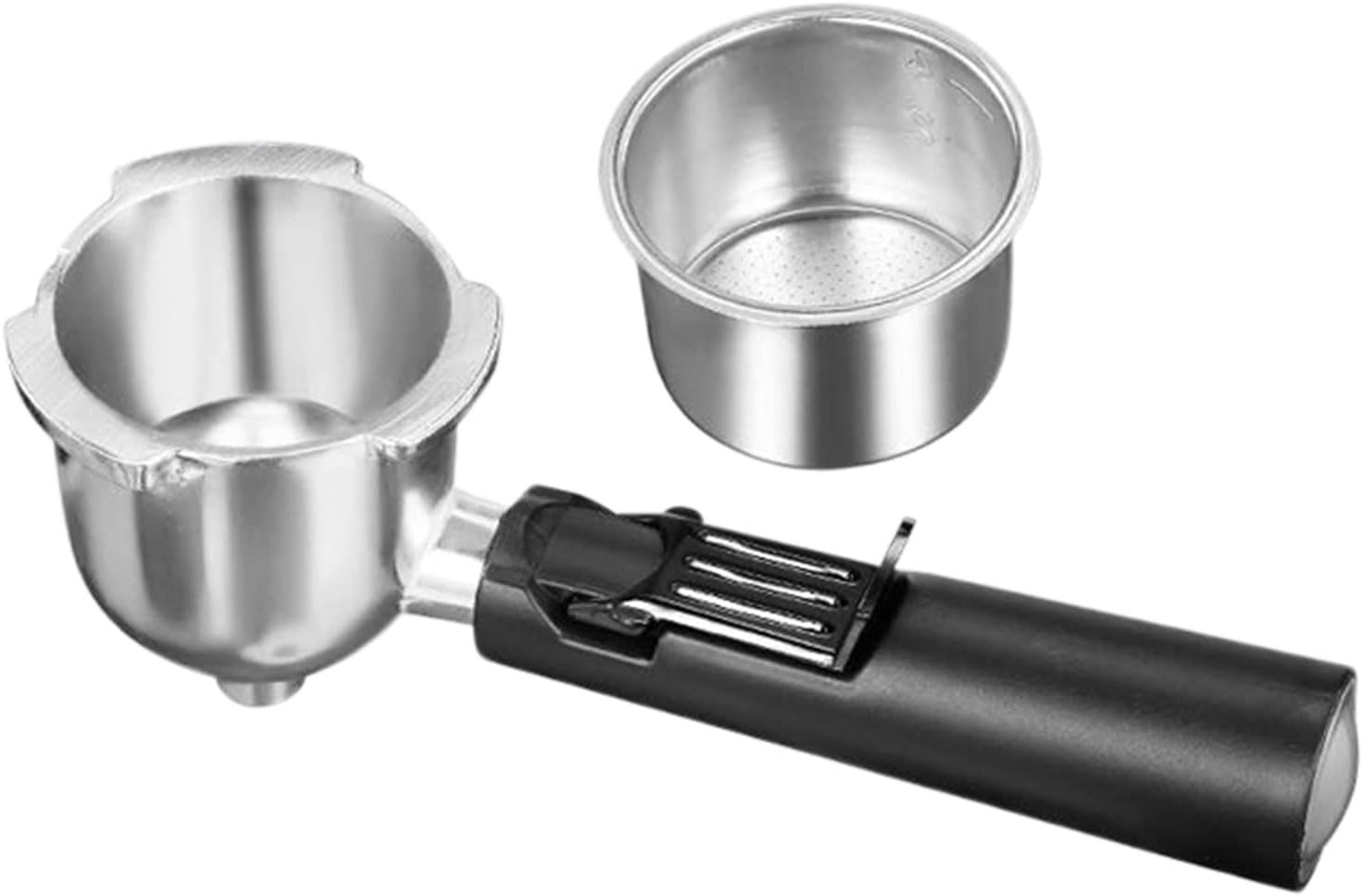 Portafilter and Stainless Filter Set Replacement for Yabano CM6816 3.5Bar Steam Espresso Machine