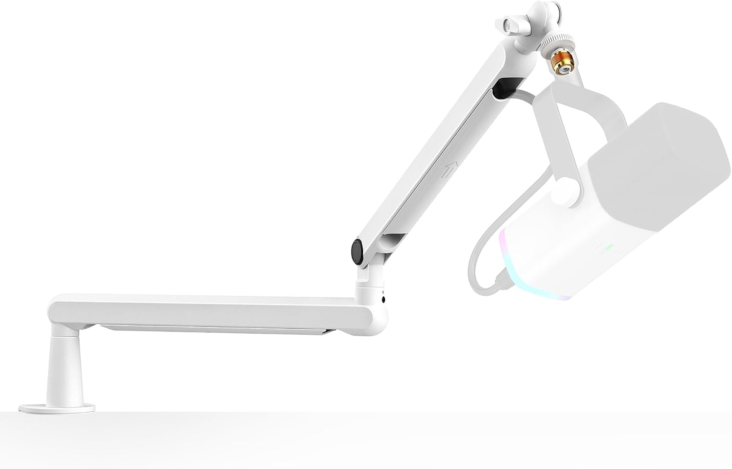 FIFINE BM88W Low Profile Mic Boom Arm for Podcast Recording Streaming