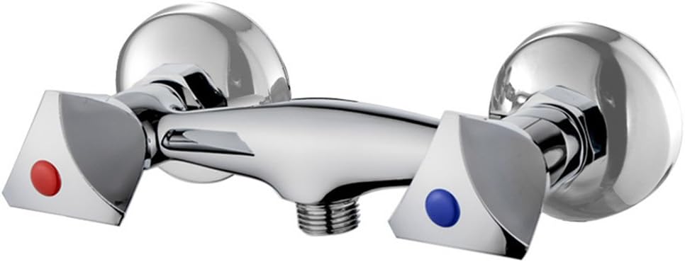 Modern Creative Chrome Wall Mounted Shower Faucet Water Tap Manual Shower Mixer Valve Control Switch Bathroom Accessories