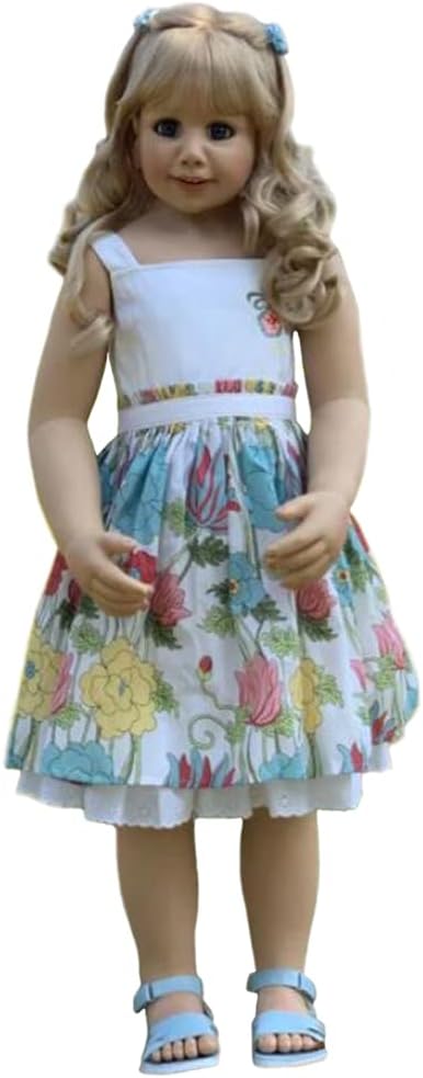 YIHANGG 39 Inch Reborn Toddler Doll Princess Girl Toy Like Real 3-Year-Old Size 100cm Child Clothing Model Big Dress Up Doll Baby Gift