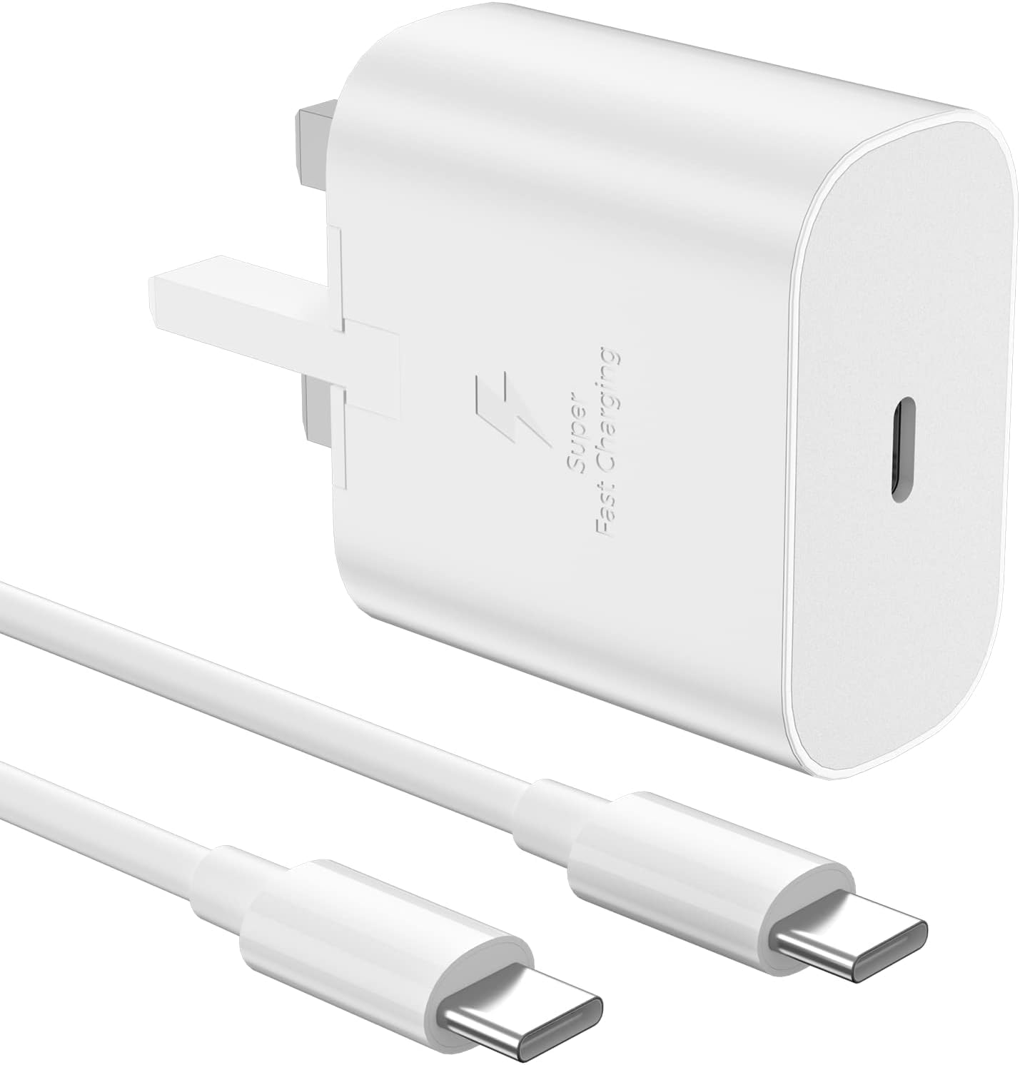 KP TECHNOLOGY 25W Fast Charger for Honor MagicPad 4 / MagicPad 3, 2 / Honor Pad X7 / Pad 10 / X9a / V9 / X8a / 9 / X9 / 8 / X8, (Charging Cable + PD Plug) Power Delivery Charger (WHITE)
