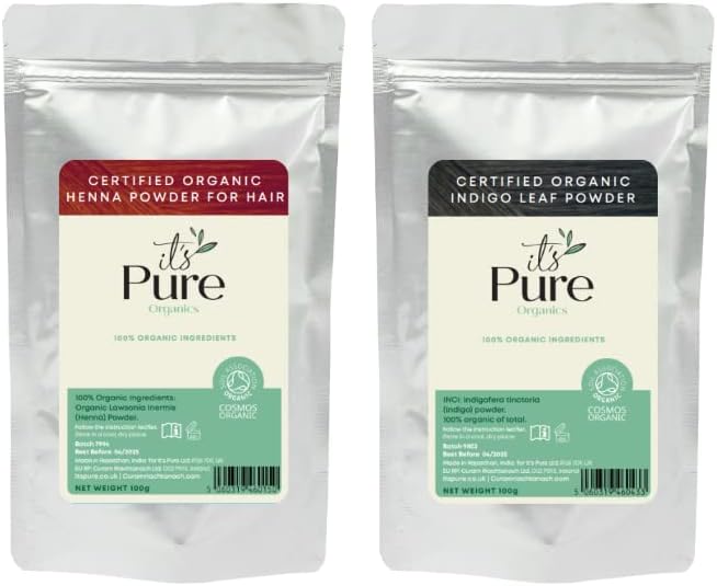 Organic Henna & Indigo Natural Hair Dye 300g