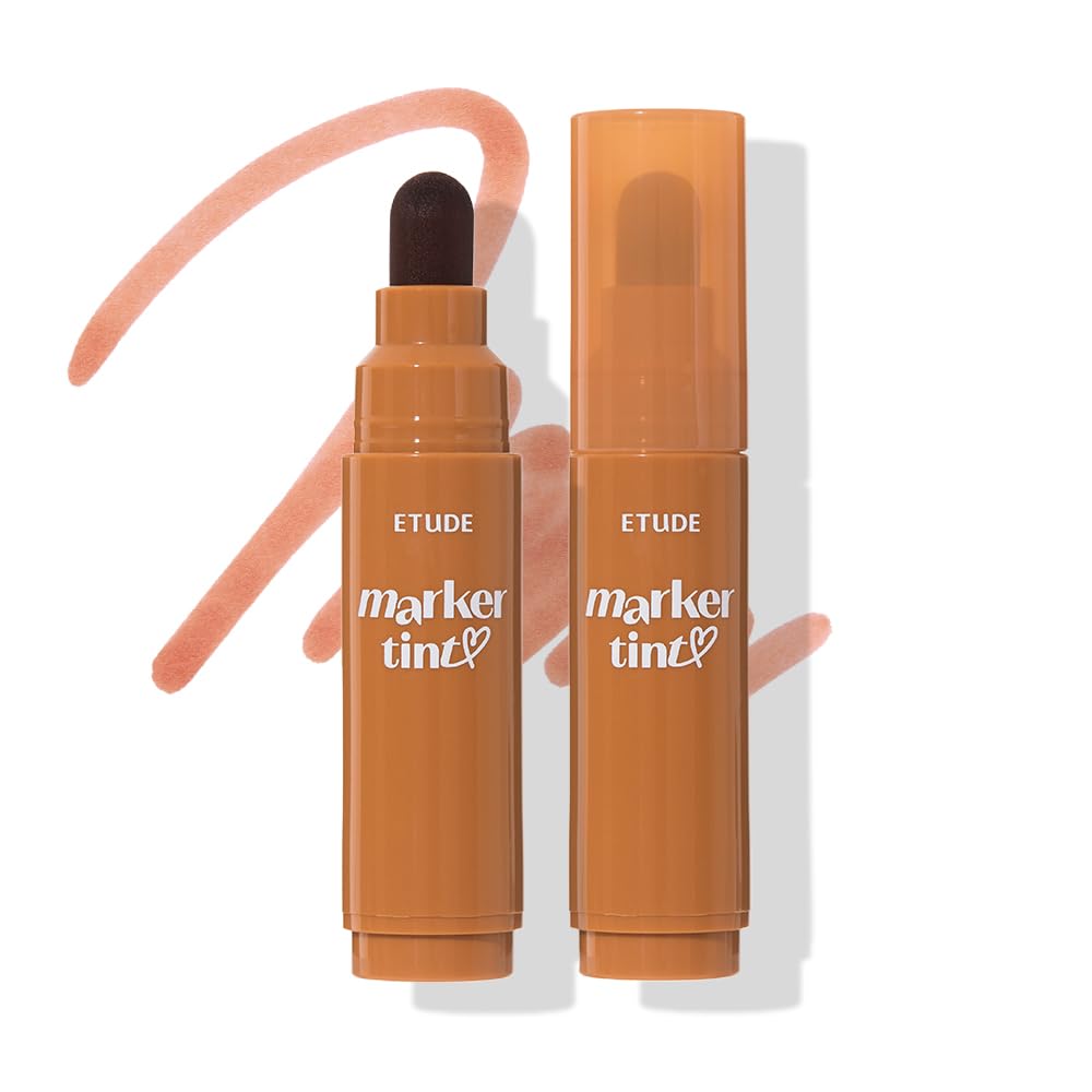 ETUDE Dear Darling Marker Tint, #12 mocha brown, Long-Lasting Lip Stain